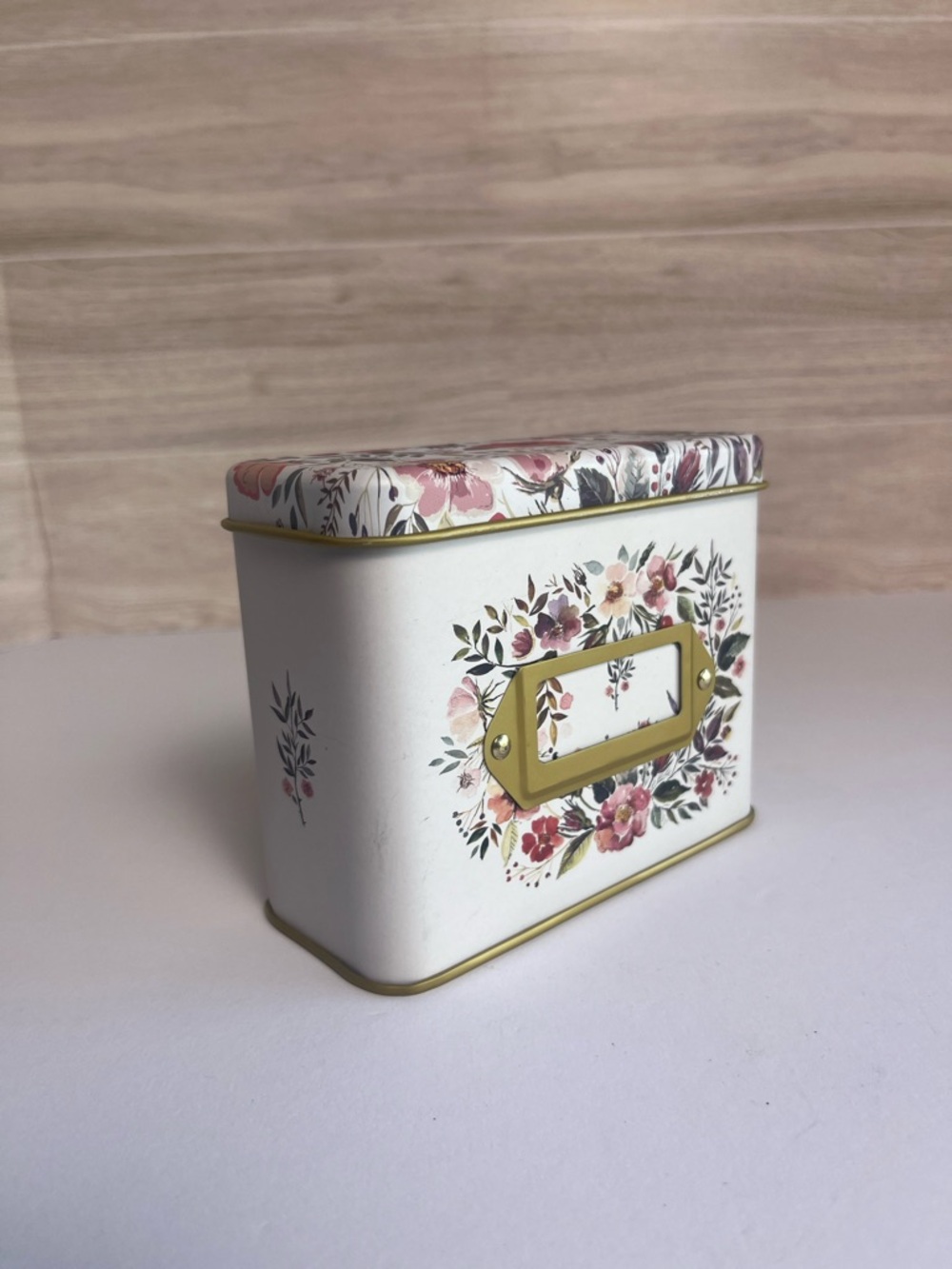 Empty Metal Floral Box With Lid